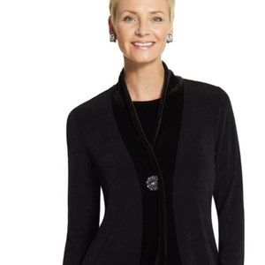 VELVET TRIMMED TUXEDO JACKET